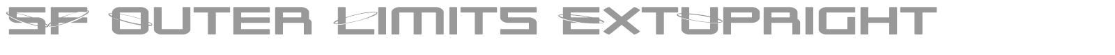 SF Outer Limits font preview